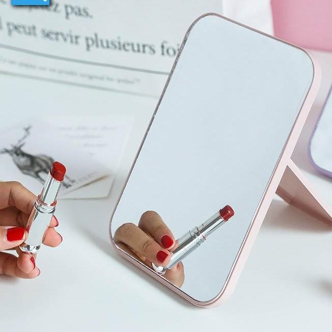 [HCM]GƯƠNG SOI TRANG ĐIỂM ĐỂ BÀN HÌNH CHỮ NHẬT XINH XẮN - GƯƠNG ĐỂ BÀN GẤP GỌN TIỆN LỢI