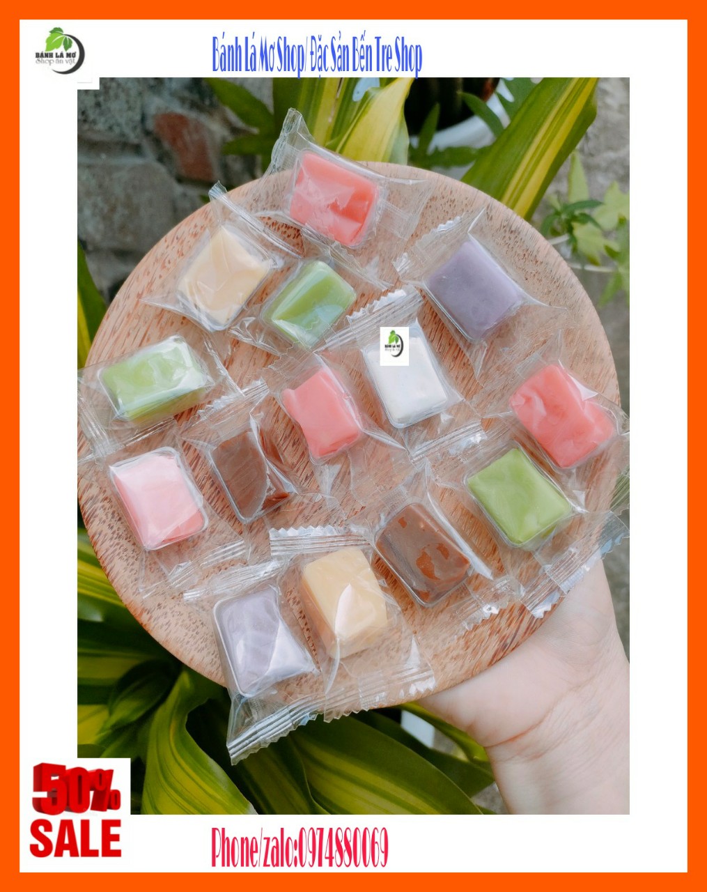 (Freeship) 1kg Kẹo dừa sáp dẻo Thập Cẩm Bến Tre