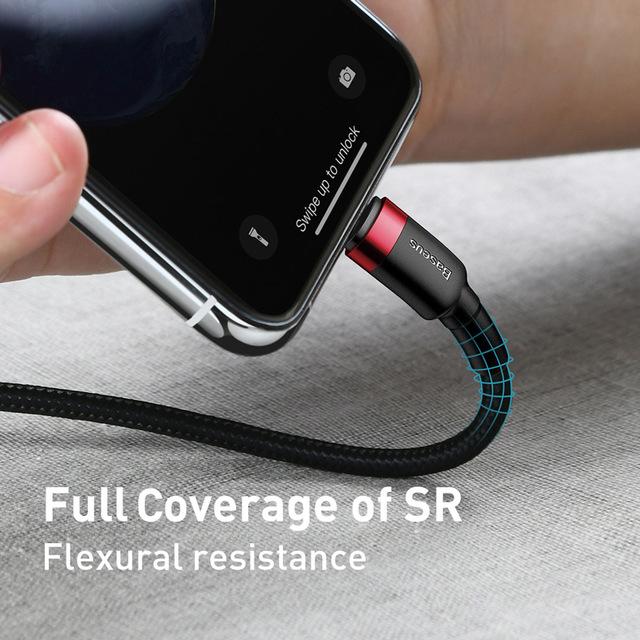 [BẢO HÀNH 12 THÁNG] Cáp sạc nhanh và truyền dữ liệu tốc độ cao Type C - Lightning Baseus (CATKLF) cho iPhone (18W PD Cáp bọc chống gãy đứt)