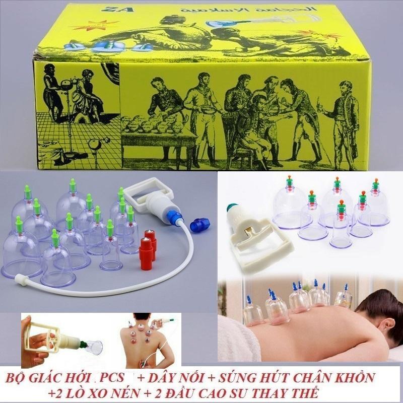 [HCM]( SIÊU PHẨM 2020 ) Bộ dụng cụ giác hơi 14 món không dùng lửa có dây  ( cao cấp) THÁI LAN 2020