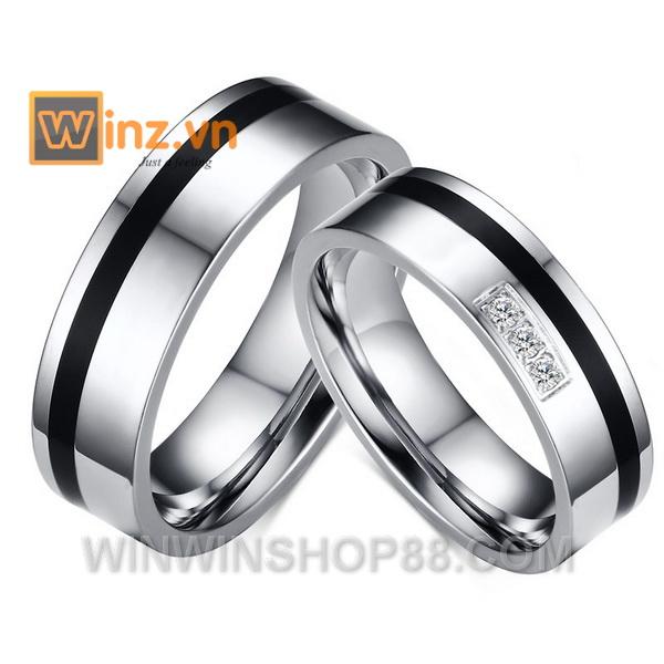 [HCM]Nhẫn cặp tình nhân N236 Size 5 (Màu bạc)