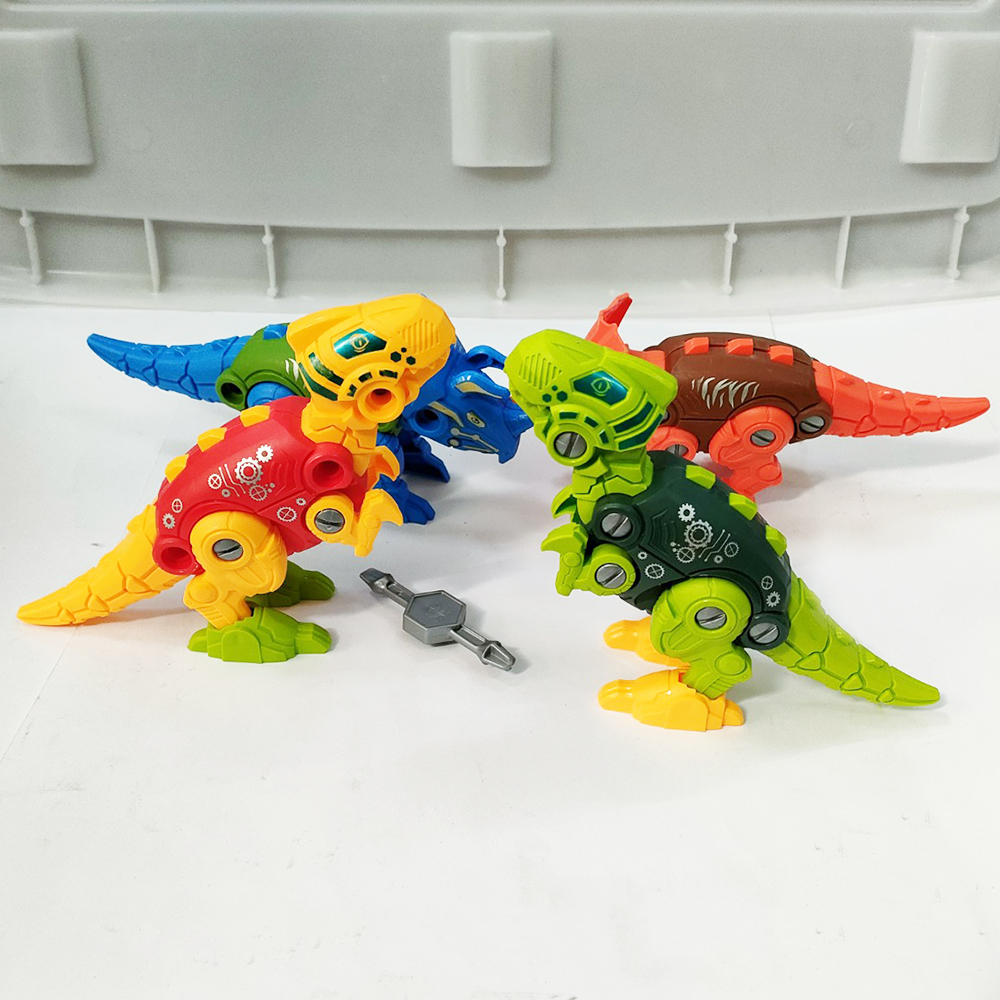 Set of 4 Creative Assembled Dinosaurs