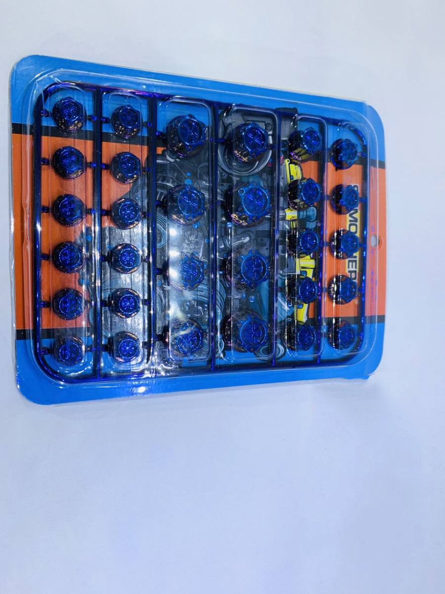 Chụp Ốc Màu Xi Titan Trang Trí Xe Máy [ 1 Bộ 30 cái ]