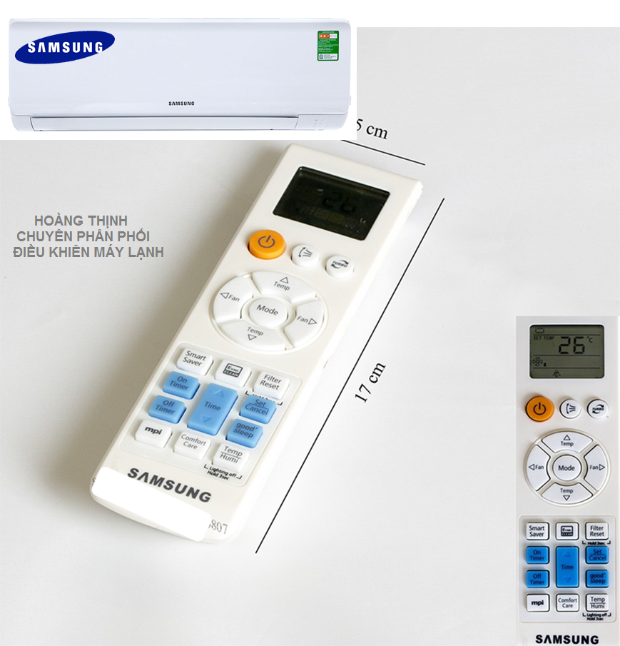 Điều khiển điều hòa remote máy lạnh samsung - mẫu giống hình