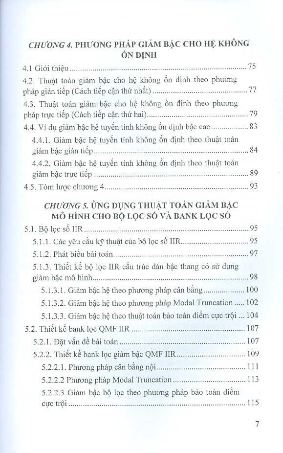 Giảm bậc mô hình và ứng dụng