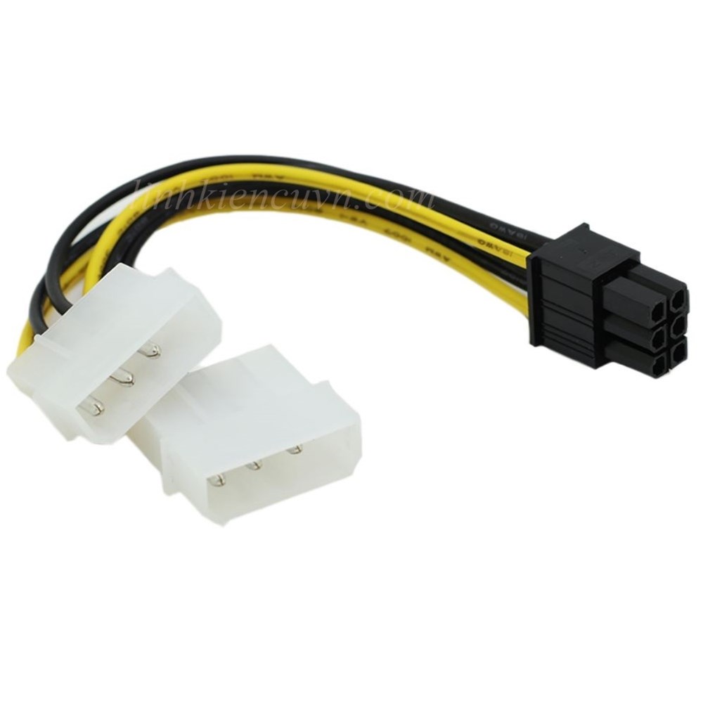Cáp chuyển 2 đầu ata sang 6 pin vga - 4b13