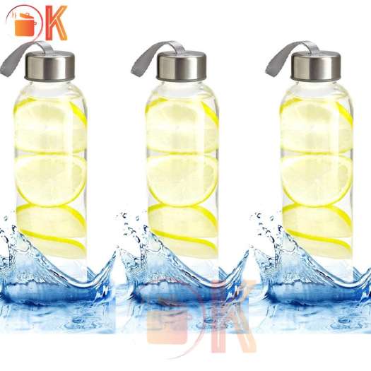 Bình nước thủy tinh có dây xách 500ml