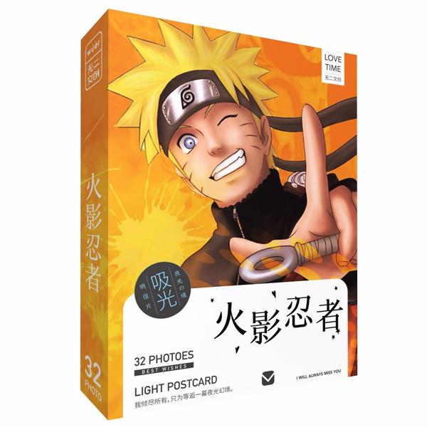 Hộp ảnh Postcard Naruto bản dạ quang bưu thiếp bộ ảnh