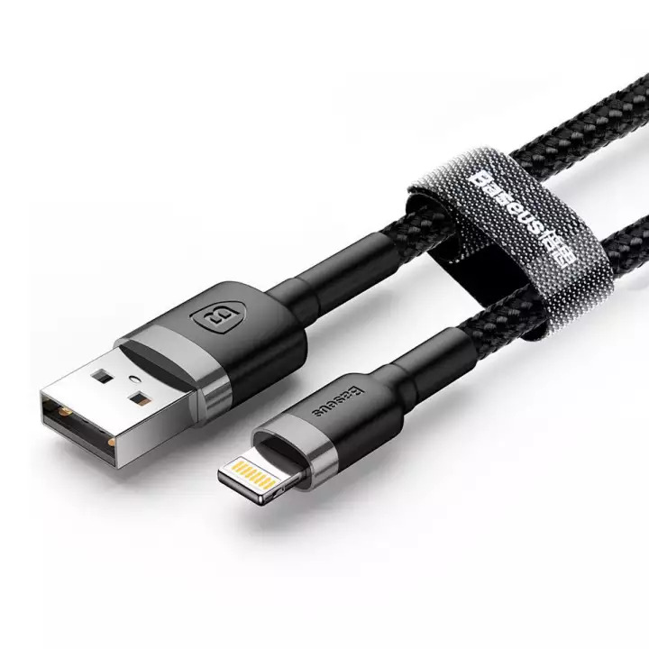 Cáp sạc truyền dữ liệu Baseus Cafule Lightning dây dù dài 1M/2M/3M cho iPhone