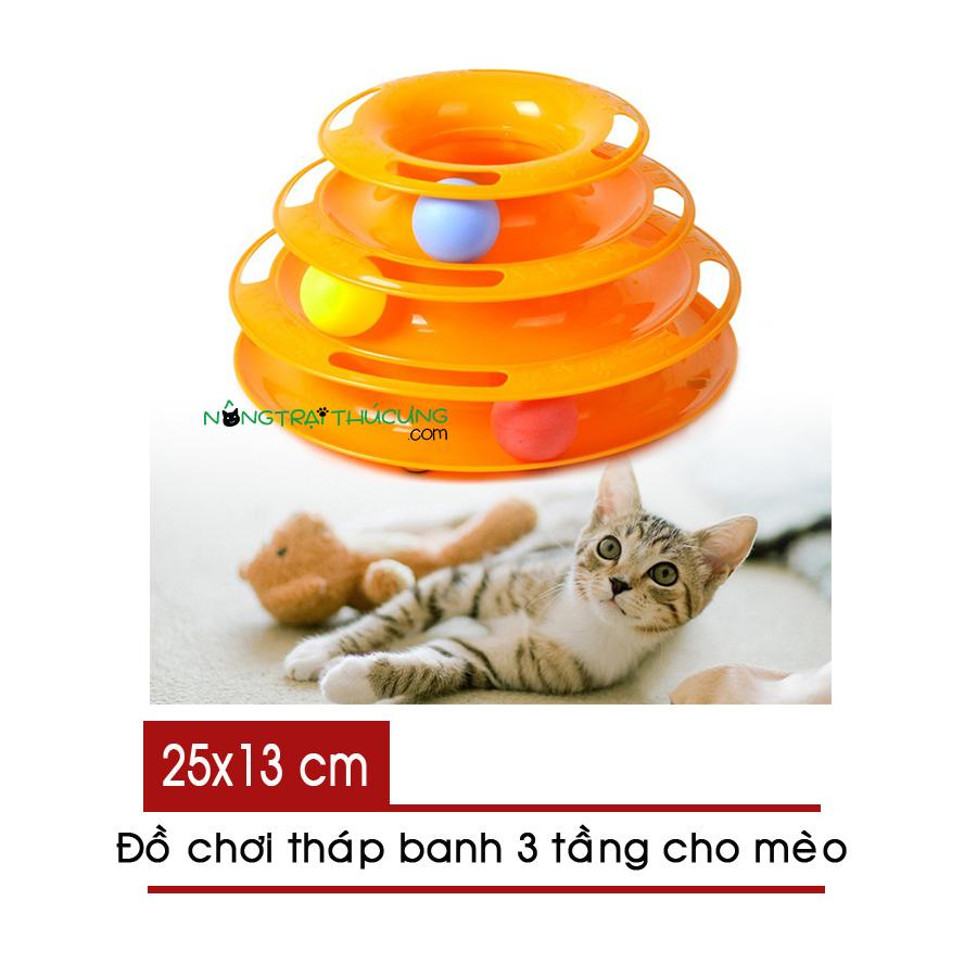 Đô Chơi Tháp Banh Cho Mèo - Đồ Chơi Cho Mèo - [Nông Trại Thú Cưng]