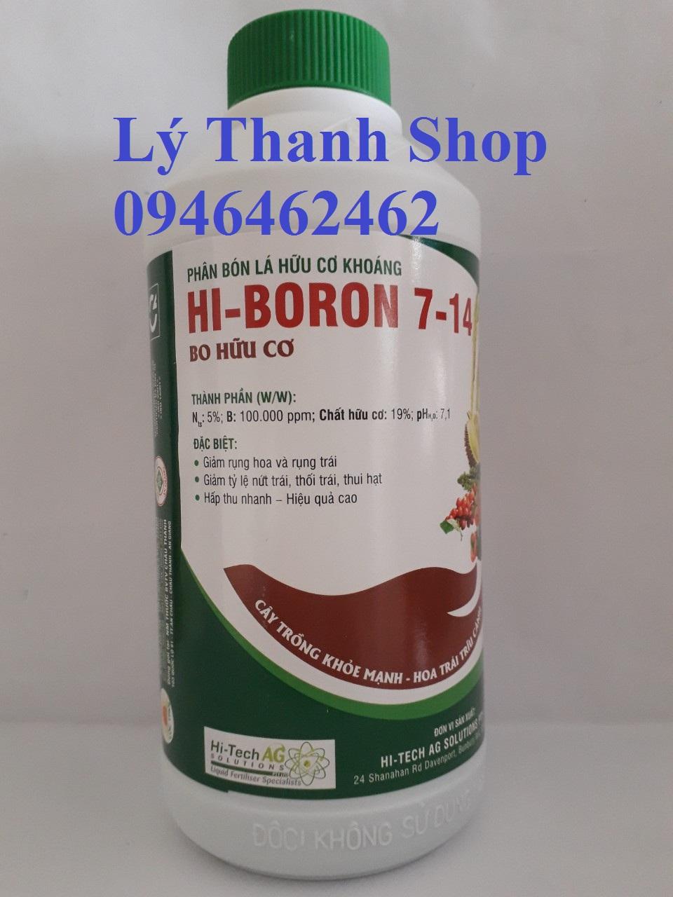 Phân bón lá hữu cơ Hi-Boron 7-14 500ml
