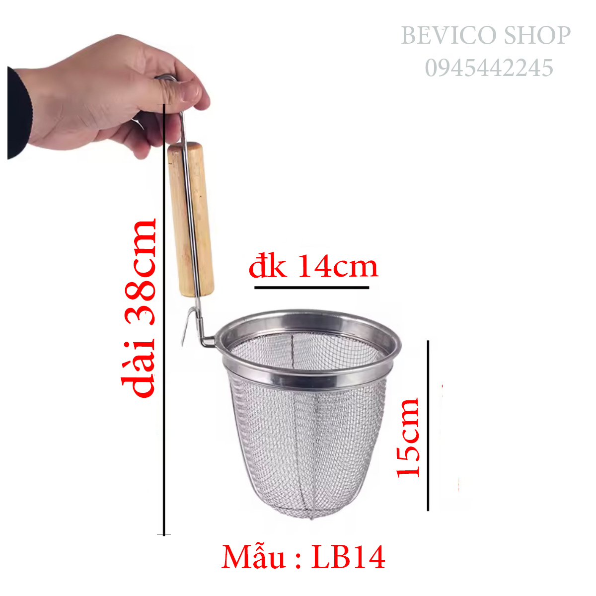 Vợt trụng hủ tiếu | vợt chần bánh phở (4 mẫu )