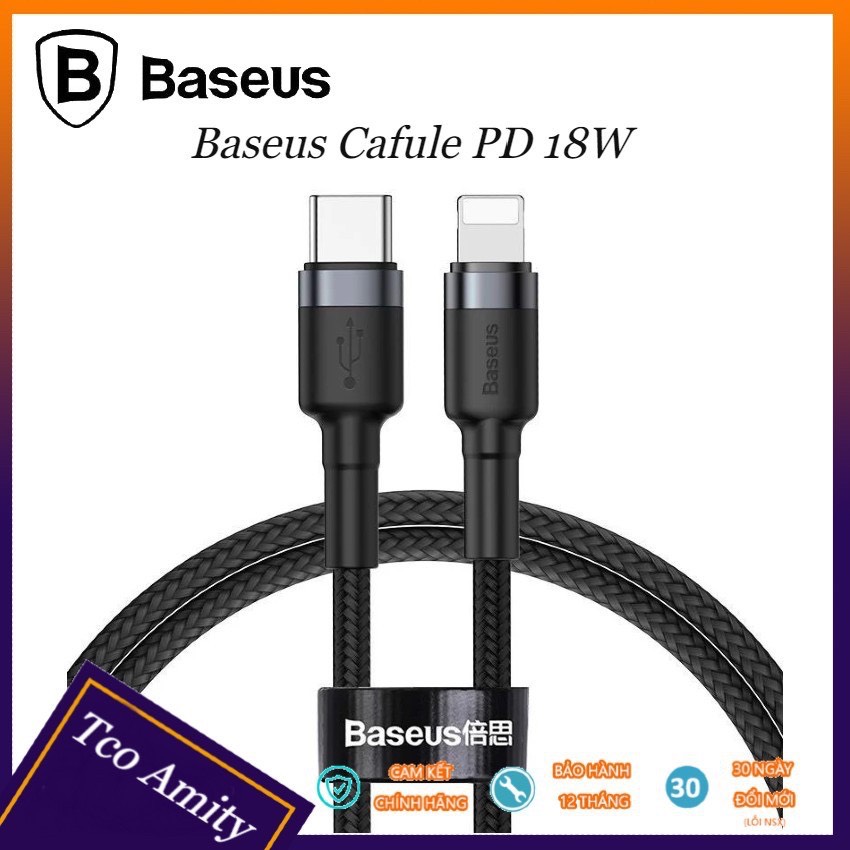 [ CHÍNH HÃNG ] DÂY SẠC , CÁP SẠC 18W TYPE- C TO LIGHTNING CHO IPHONE - BH 12 THÁNG