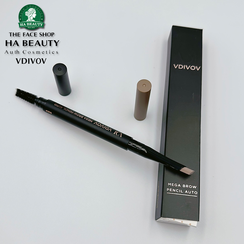 Chì kẻ mày 2 đầu dễ kẻ VDIVOV Mega Brow Pencil Auto 0.35g