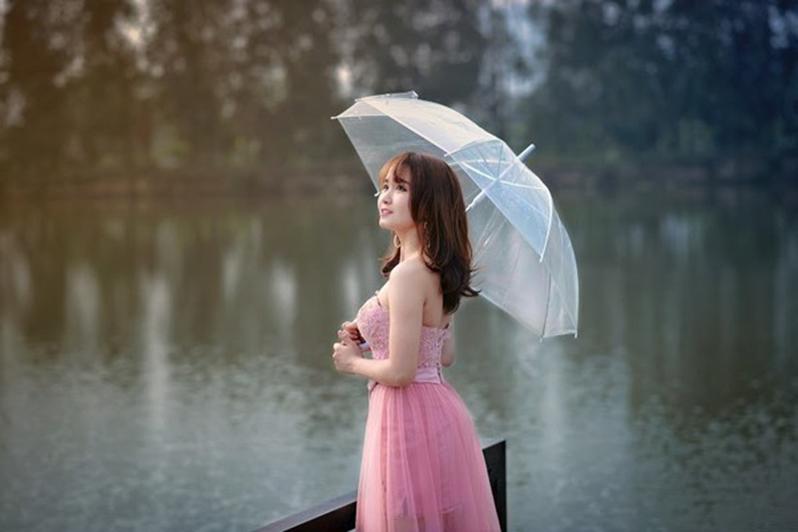 Ô Dù đi Mưa Trong Suốt Nhật Bản
