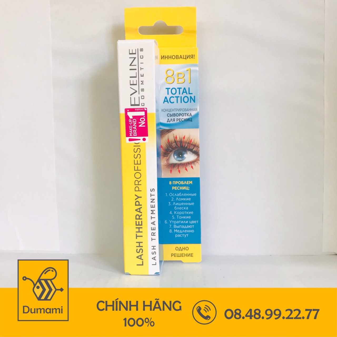 Dưỡng Mi Eveline 8in1 Total Action Lash Therapy