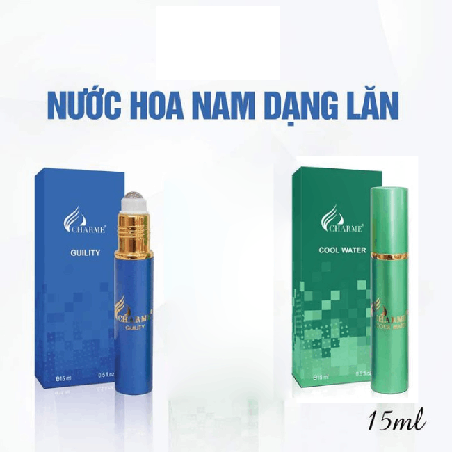 [HCM]Nước hoa Char.me mini 15ml dạng lăn - 4 PHÂN LOẠI (GUILITY_15ML, COOL WATER, IRIS,, COMBO 3 LOẠI MINI)