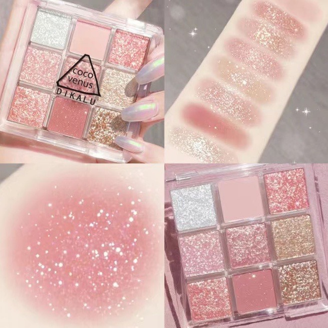 Bảng Phấn Mắt 9 Màu Dikalu Coco Venus
