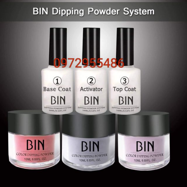 Sét Bột Nhúng Hiệu Bin Gồm Bộ 3 Và 3 Hũ Bột