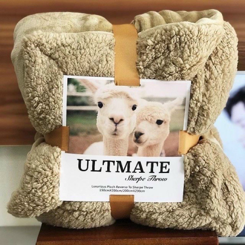 Chăn lông cừu ULTIMATE xuất Hàn kích thước 2mx2m3