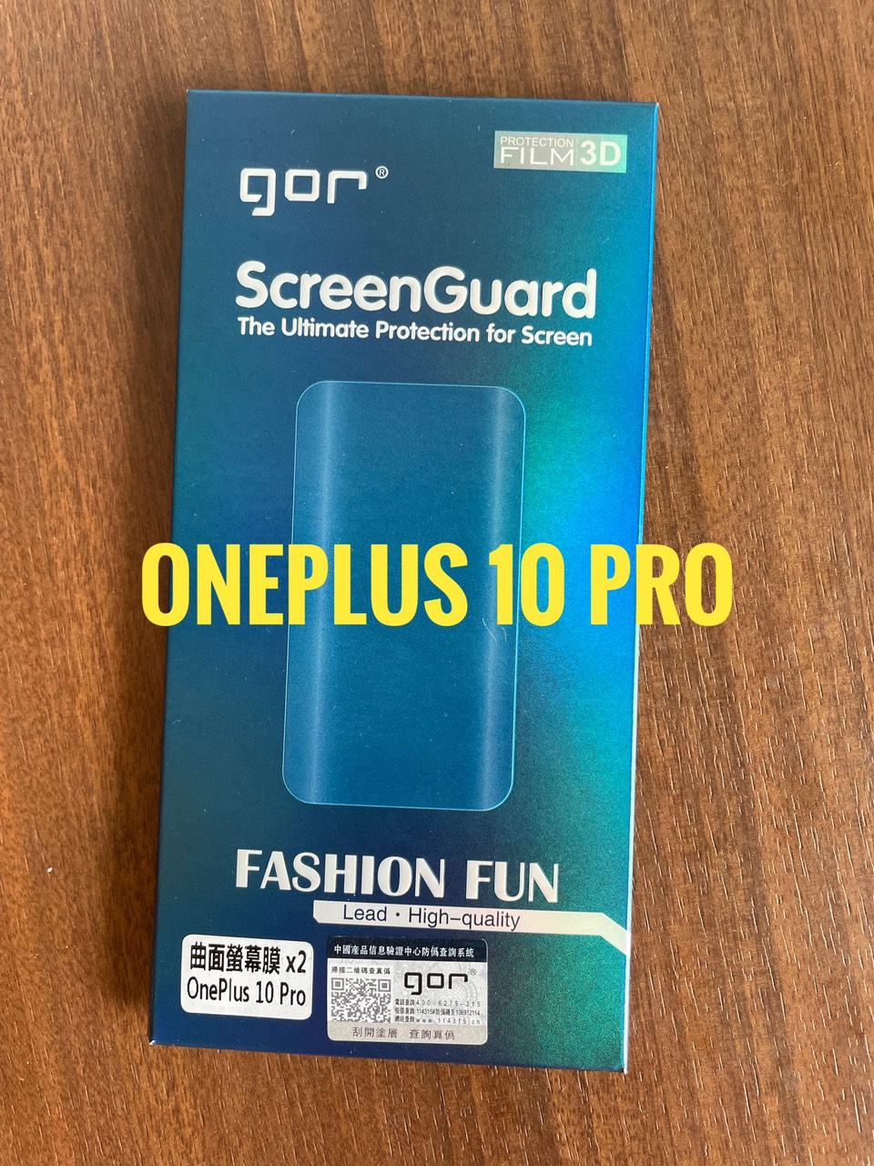 Bộ 2 miếng dán dẻo 3D GOR cho Oneplus 10 Pro (2 Miếng Mặt Trước)