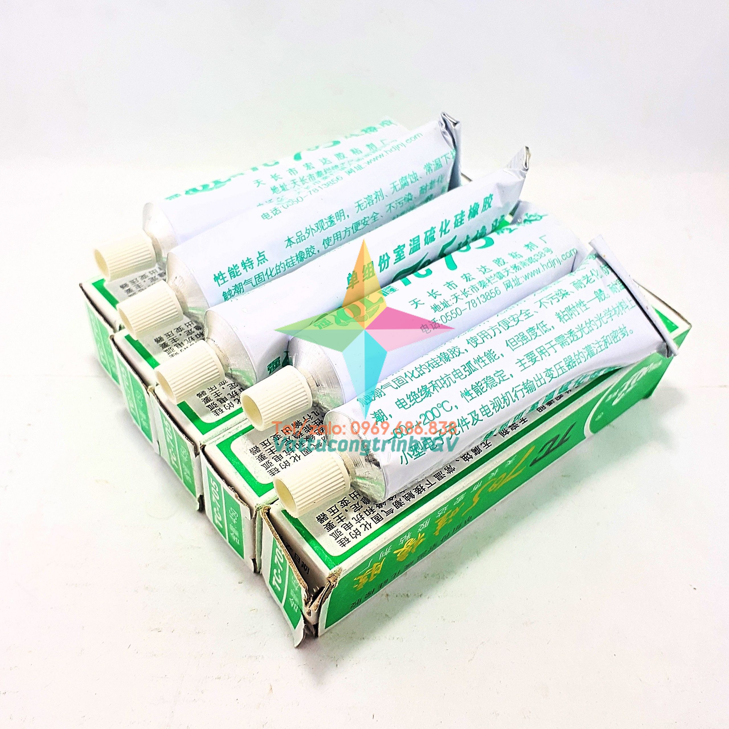 Combo 10 hộp keo đổ mạch TC 705(35g)