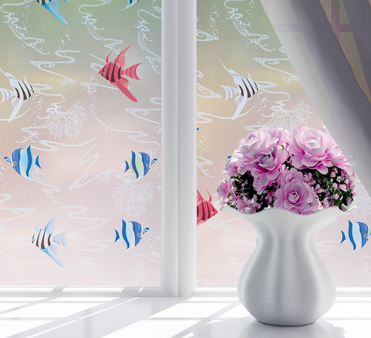 Cuộn [5m x 45cm] Decal dán kính mờ có sẵn keo - nhiều mẫu