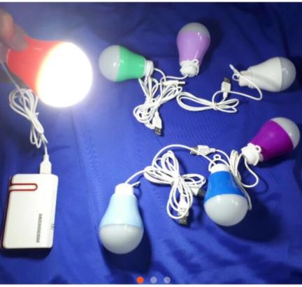 [HCM]Combo 3 Bóng Đèn Led Tròn Siêu Sáng Cổng USB