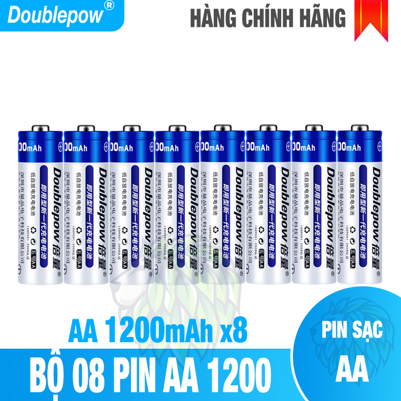 Pin Sạc AA AAA Thay Cho Pin 1.5v Doublepow Dung Lượng Cao  Pin Sạc Micro Không Dây - Pin Đồ Chơi Điện Tử - Pin Tiểu Sạc Dung Lượng Cao - Pin Micro Loa Kẹo Kéo - Pin Chuột Không Dây