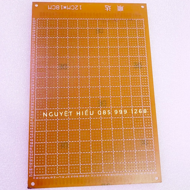Mạch phíp đồng đục lỗ 12x18