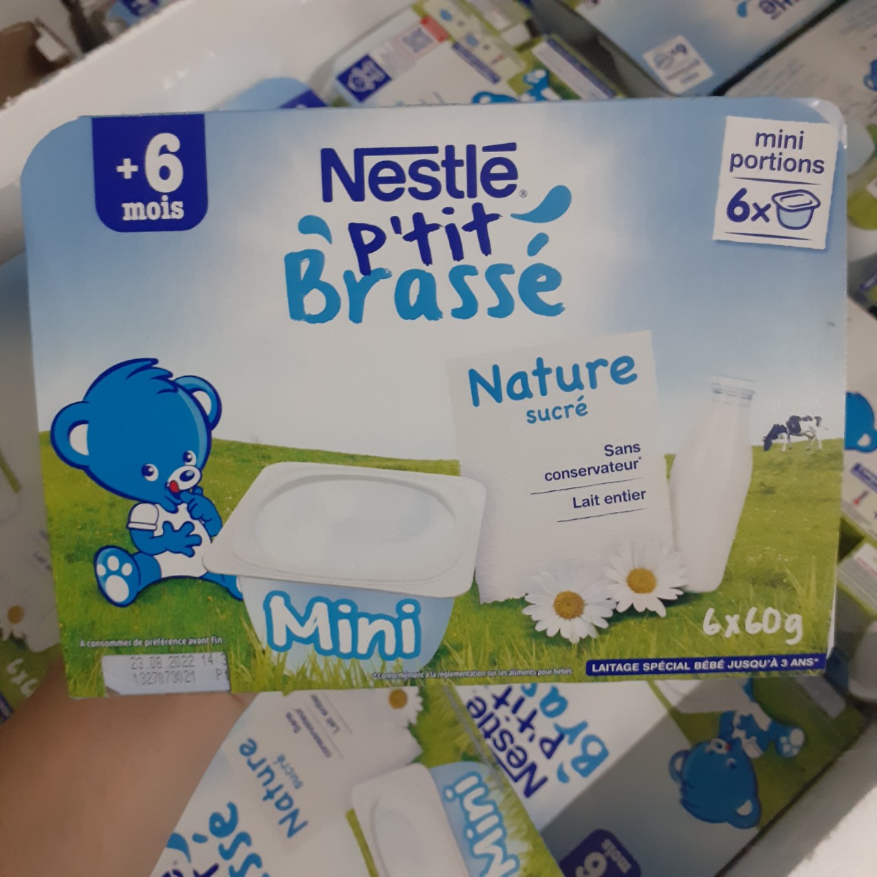 Sữa chua Nestle cho bé từ 6th (lốc 6x60g) 7/2023