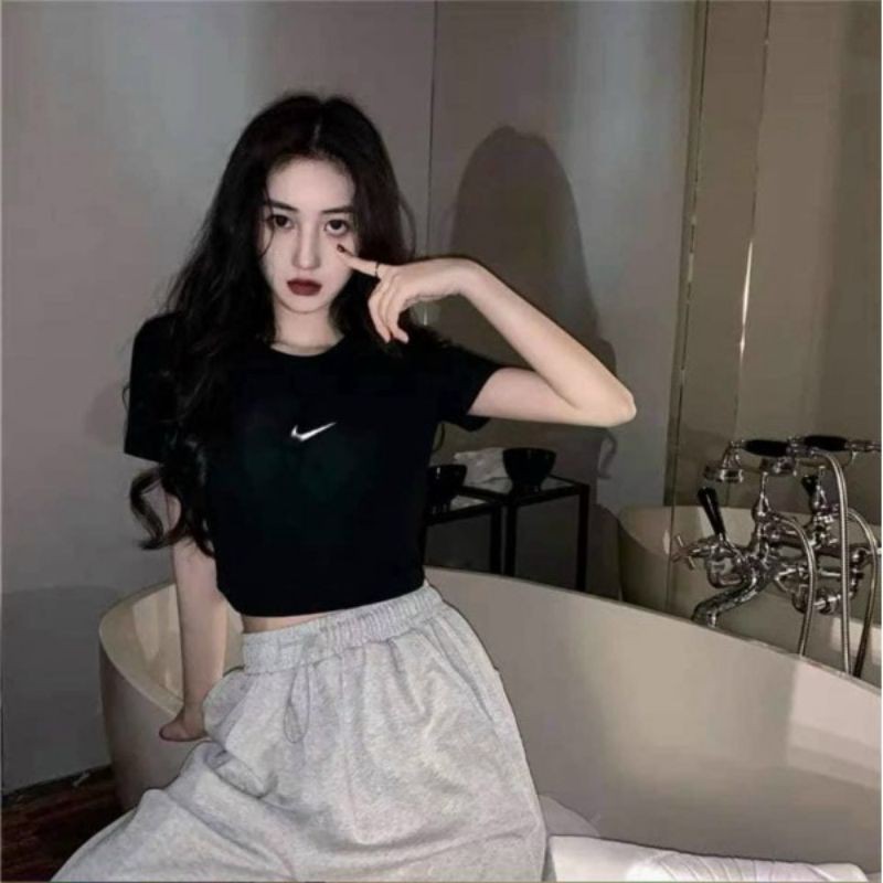 ÁO CROPTOP THÊU COTTON 4 CHIỀU CT-11