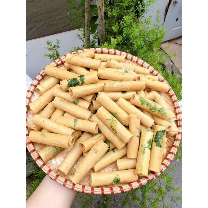 800g bánh ống ngò nhân bơ đậu phộng- đồ ăn vặt - bách hóa online uy tín