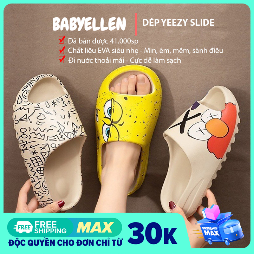 Dép YEEZY SLIDE quai ngang nam nữ chất xịn, dép bánh mì nữ, dep banh mi nu, dép yeezy slide, dép bánh mì, dép yz, dép yeezy slide nam, dép yz slide giá rẻ,dép lê đúc nguyên khối siêu bền,êm, nhẹ đế cao hot 2020,dep nữ hot 2020 BABYELLEN giá rẻ