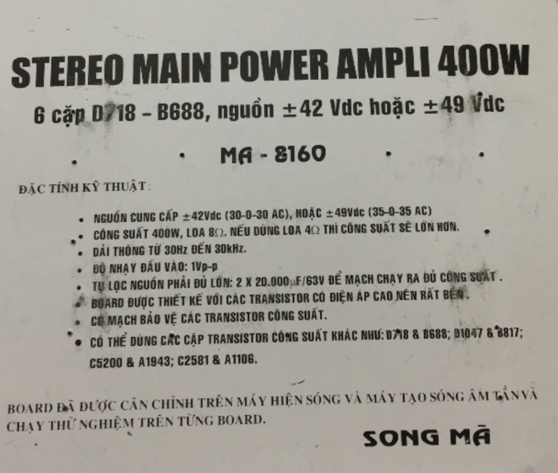Bo Công Suất 12Sò 400w