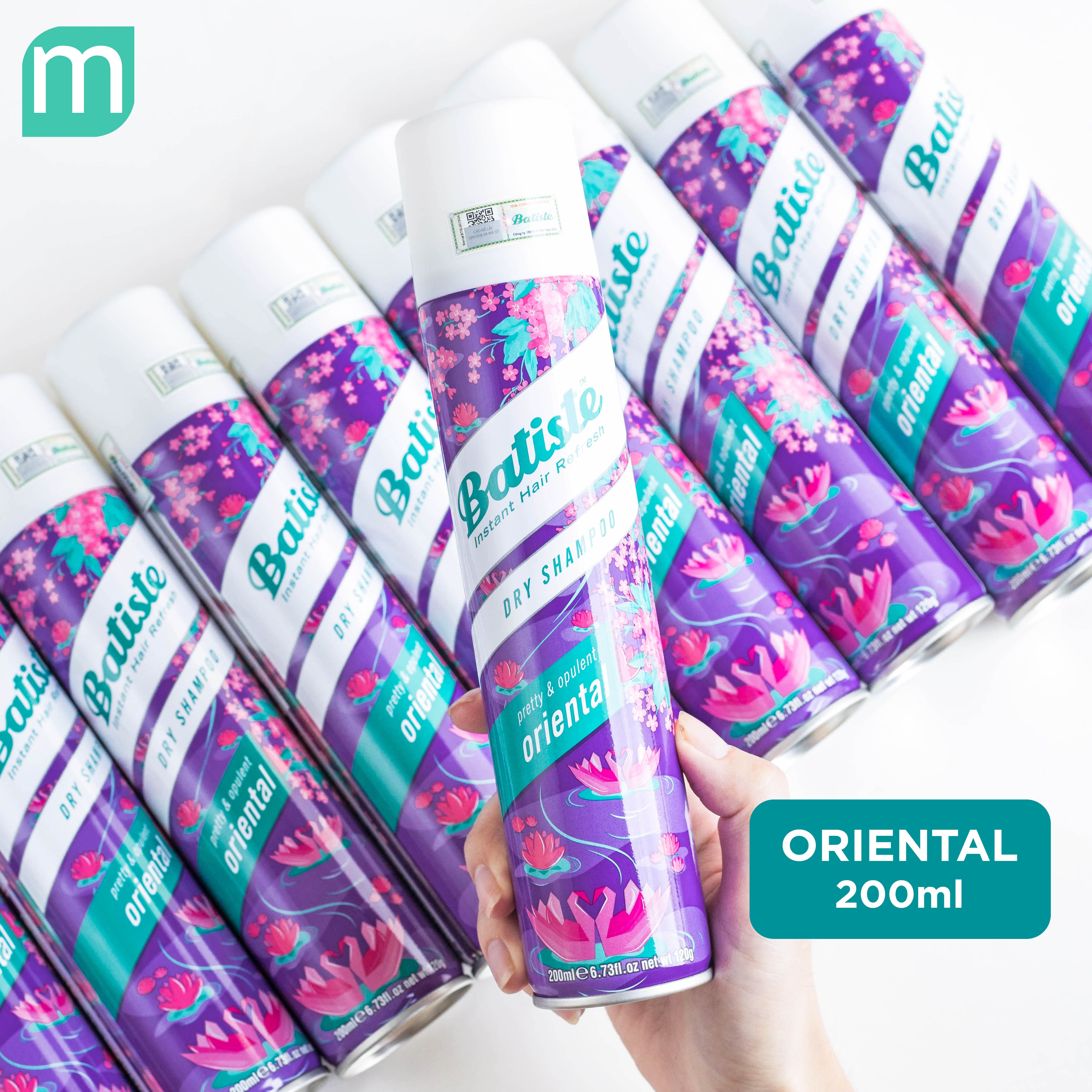 Dầu Gội Khô Batiste Dry Shampoo 200ml