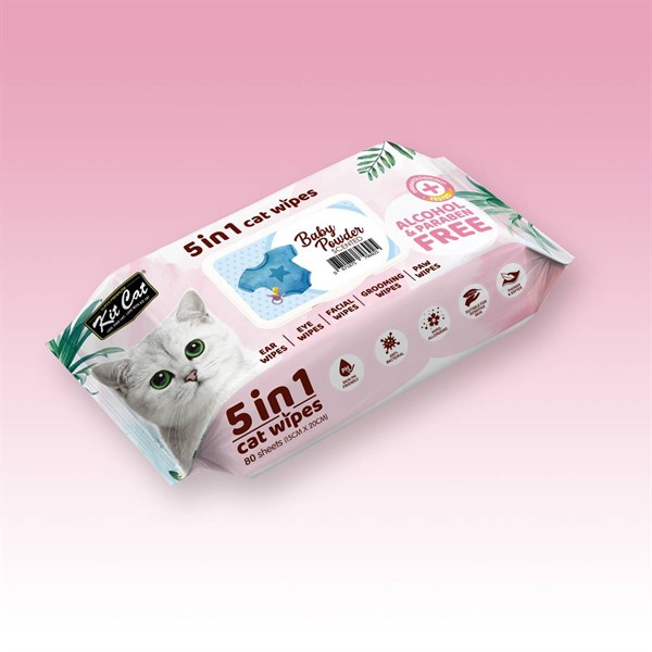 Khăn ướt kháng khuẩn vệ sinh cho mèo Kitcat