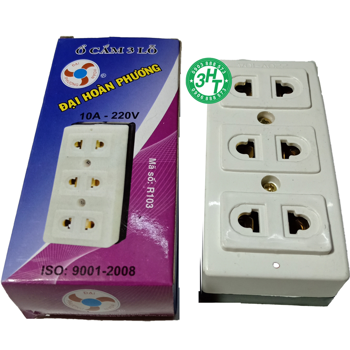 Ổ Cắm 3 Lỗ K103 -3Ht