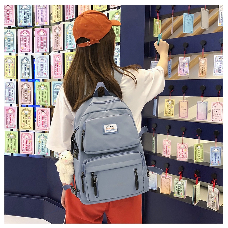 Balo đi học siêu xinh, chất vải canvas chống thấm, siêu nhẹ, bền, đi học, đi chơi siêu cute