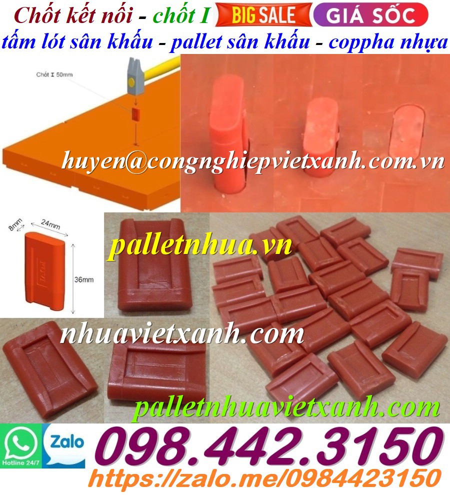 Chốt kết nối của pallet lót sàn sân khấu - 1 bịch