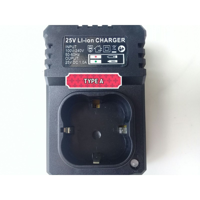 Sạc pin Adapter máy khoan bắt vít 25V Type A B