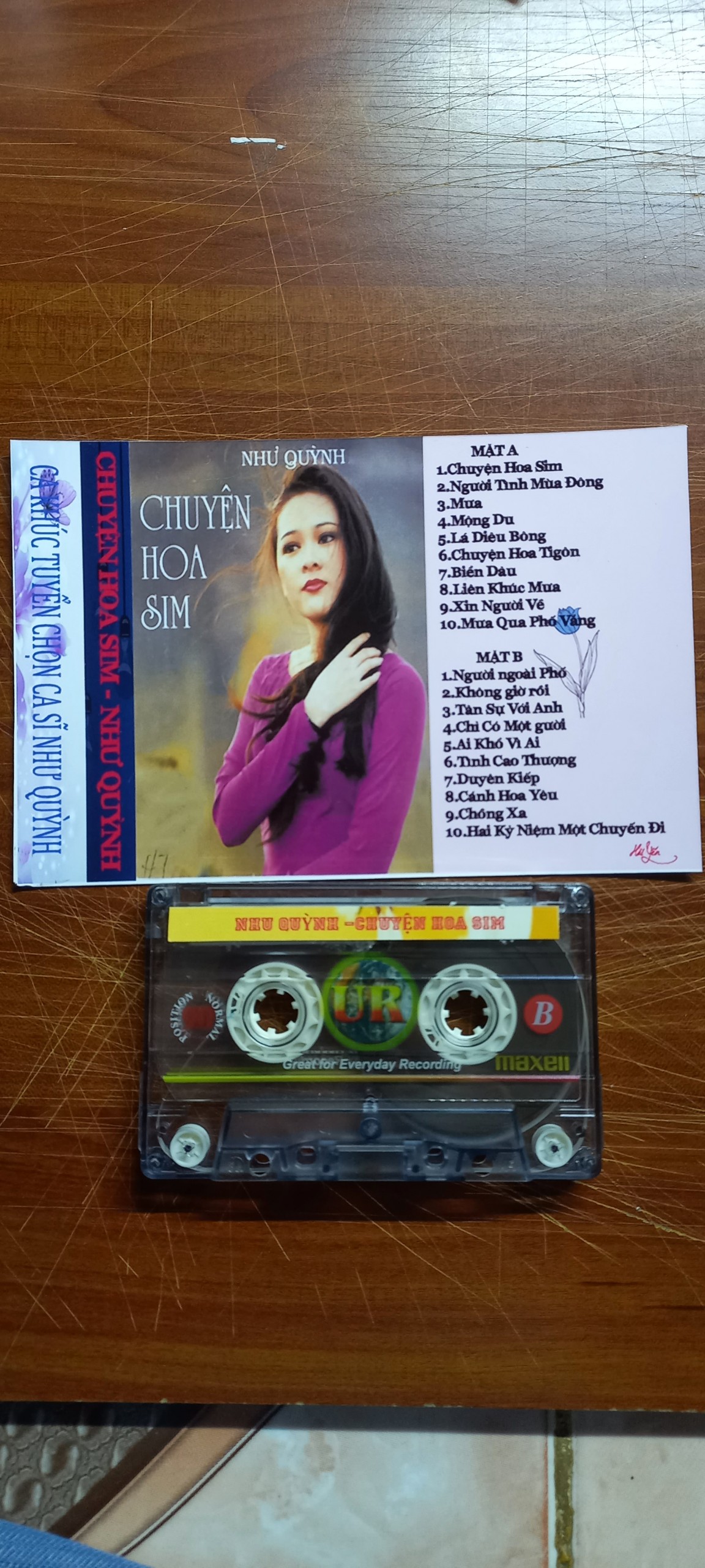 BĂNG CASSETTE NHƯ QUỲNH CHUYỆN HOA SIM