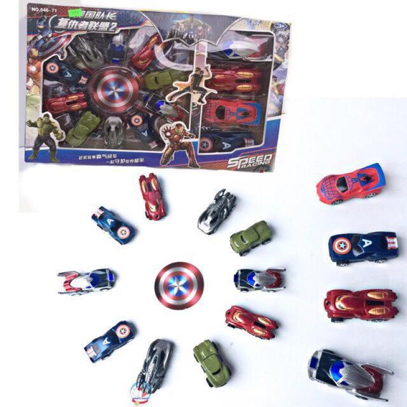 Đồ chơi bộ sưu tập 14 siêu xe siêu anh hùng avengers