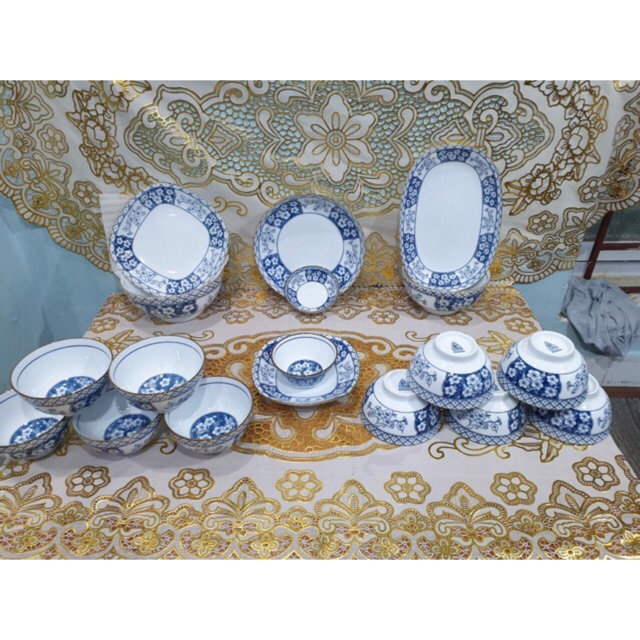 Xả Kho set 10 bát cơm sứ bát tràng mã 1509