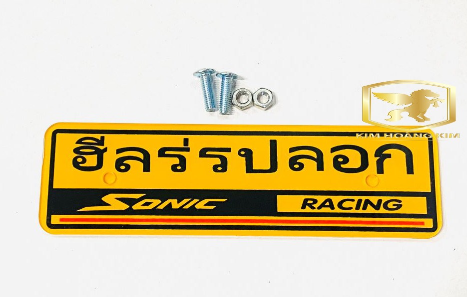 Bảng tên Thái Chữ SONIC gắn xe máy tặng kèm ốc siêu Rẻ Đẹp