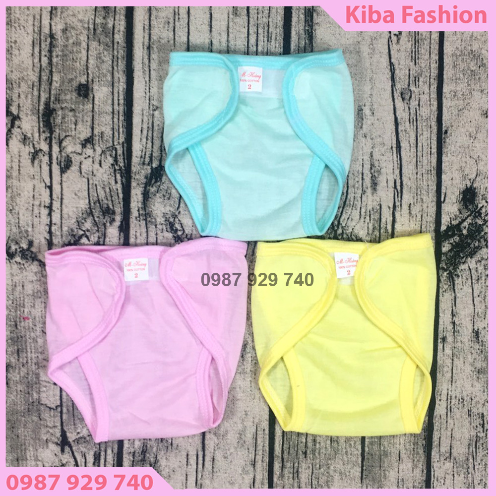 Combo 5+10 quần đóng bỉm cho bé sơ sinh chất liệu cotton size 123 cho bé 2-5kg loại dánđồ sơ sinh cho bé