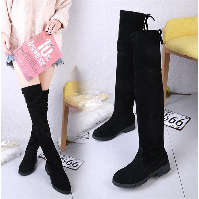 Boot đùi da lộn đến 3cm hot 2018 SSV1930-gcg16