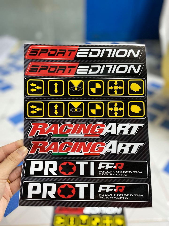 [HCM]TEM LOGO DÁN PHUỘC DÁN GẮP SPORT EDITION RACINGART PROTI FFR