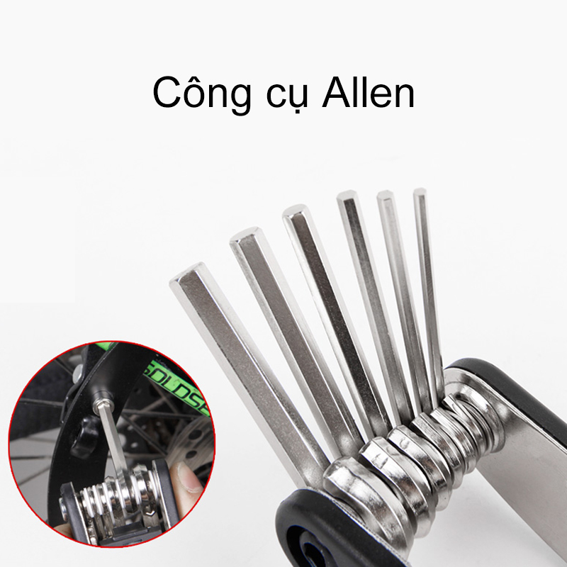 [HCM]Bộ dụng cụ sửa xe đạp đa năng 16 in 1