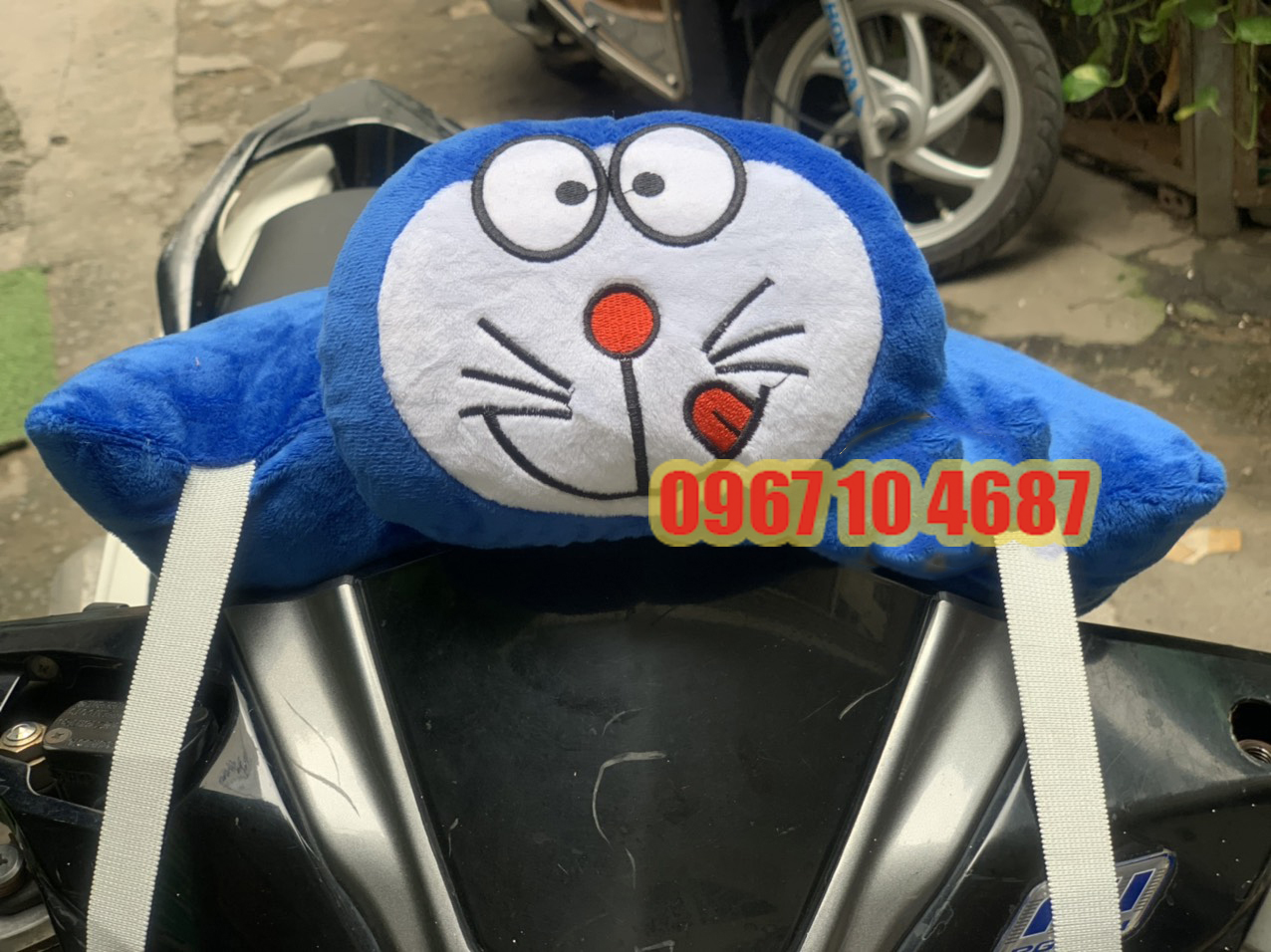 [HCM]Gối đi xe máy 1 đầu cho bé - ẾCH XANH
